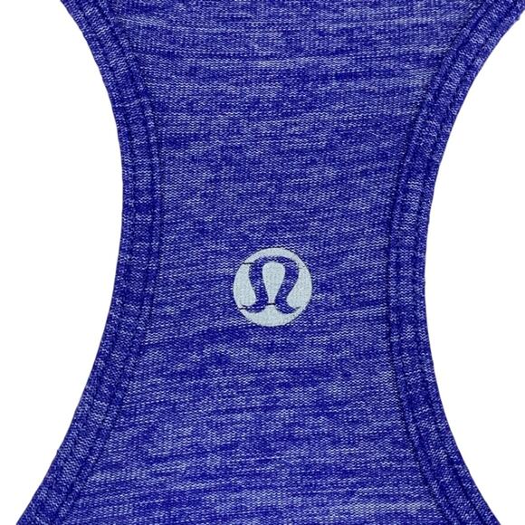 Lululemon Racer Back Tank Top Heathered Blue Size 2 - Picture 7 of 8